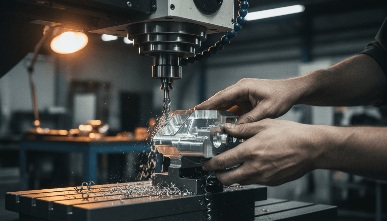 Precision machining in progress at Anderson Manufacturing