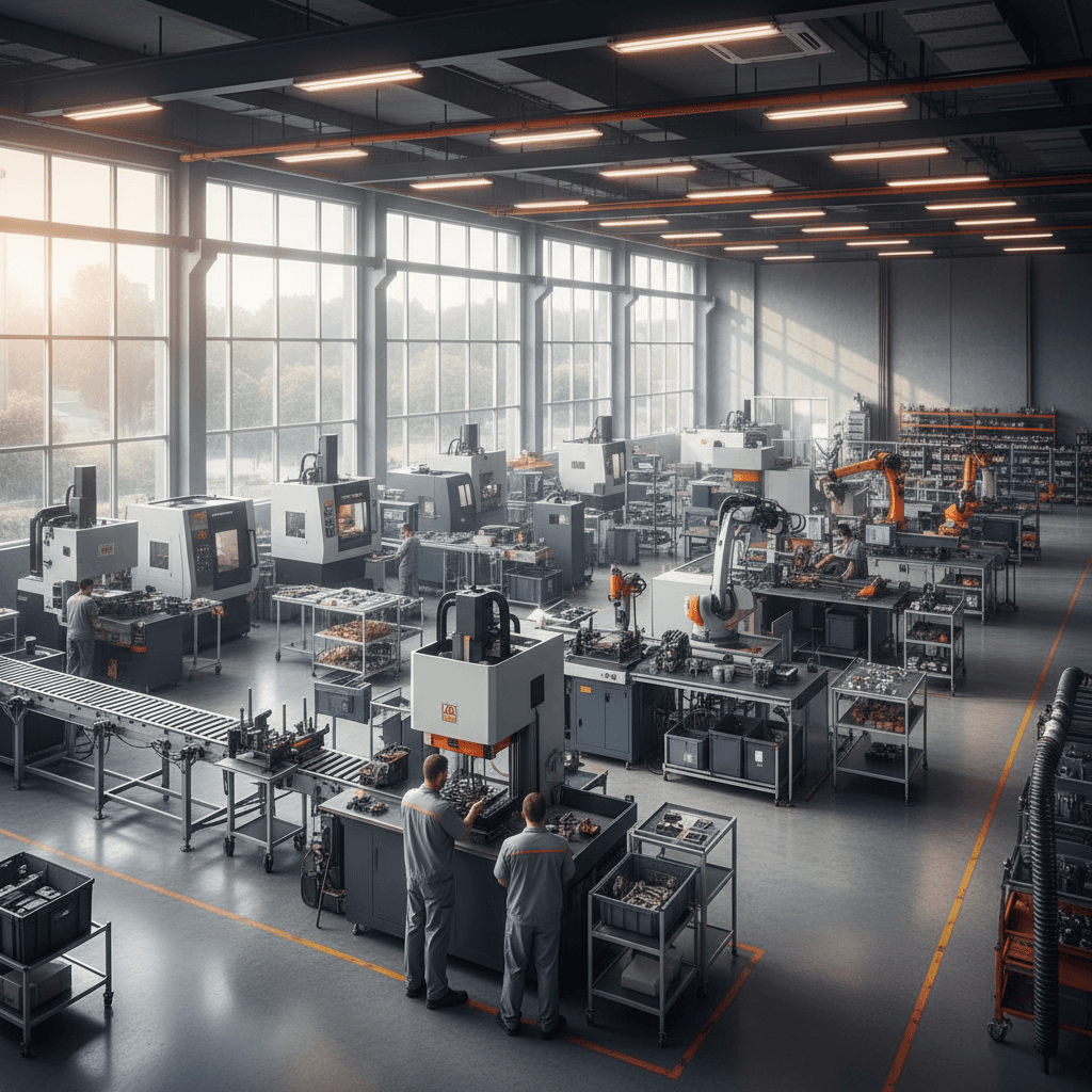 Manufacturing facility floor